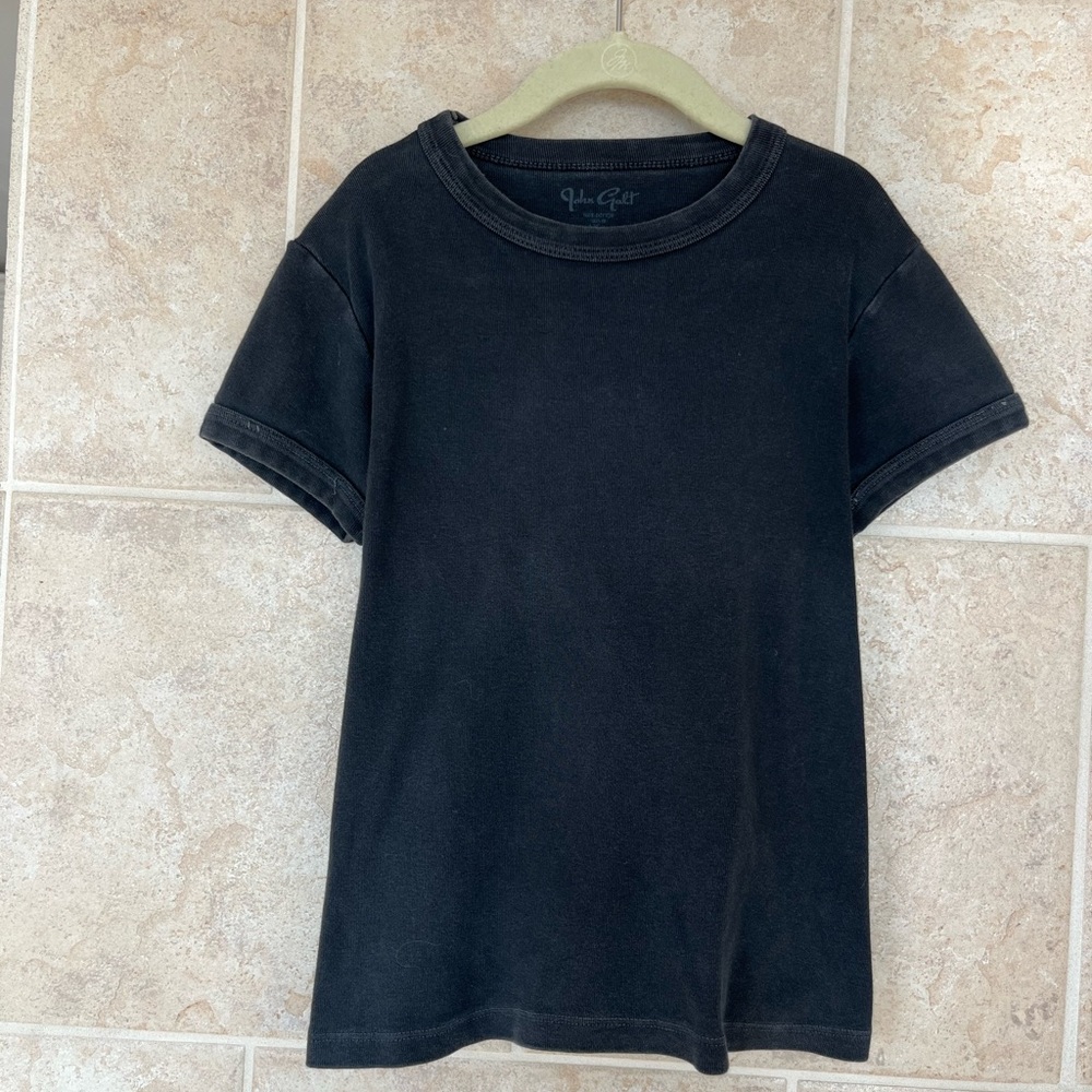 Brandy Melville Black Crew Neck Tee One Size